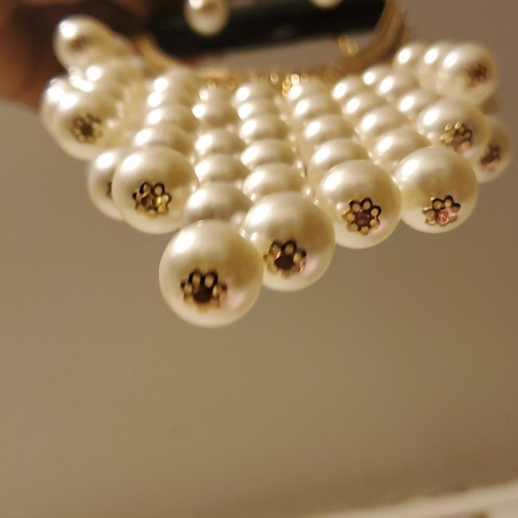 📿Pearl necklace with earrings 📿 - Picture 4 of 6